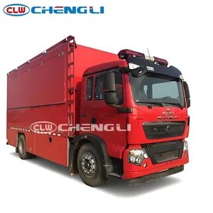 Camion de Commande Incendie Howo 21 Tonnes à Trois Essieux, Transmission Manuelle 10 Vitesses, Véhicule Mobile d'Urgence Personnalisé pour la Lutte Contre les Incendies à Vendre - Product Image 4
