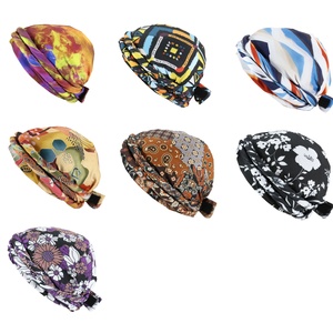 HZM-24285 vente chaude imprimé étiré Satin femmes Turban longue queue <span class=keywords><strong>chimio</strong></span> impression chapeaux Durag chimiothérapie <span class=keywords><strong>casquette</strong></span> - Product Image 3