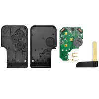 Clé de voiture intelligente à 3 boutons, 434 MHz, puce PCF7943 PCF7942A, télécommande mains libres sans clé, compatible avec les clés de véhicule