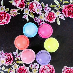 Kustom 6 rasa halus buah pelembab bibir krim Herbal Vitamin E untuk melembabkan bibir kering ukuran perjalanan perawatan bola - Product Image 2