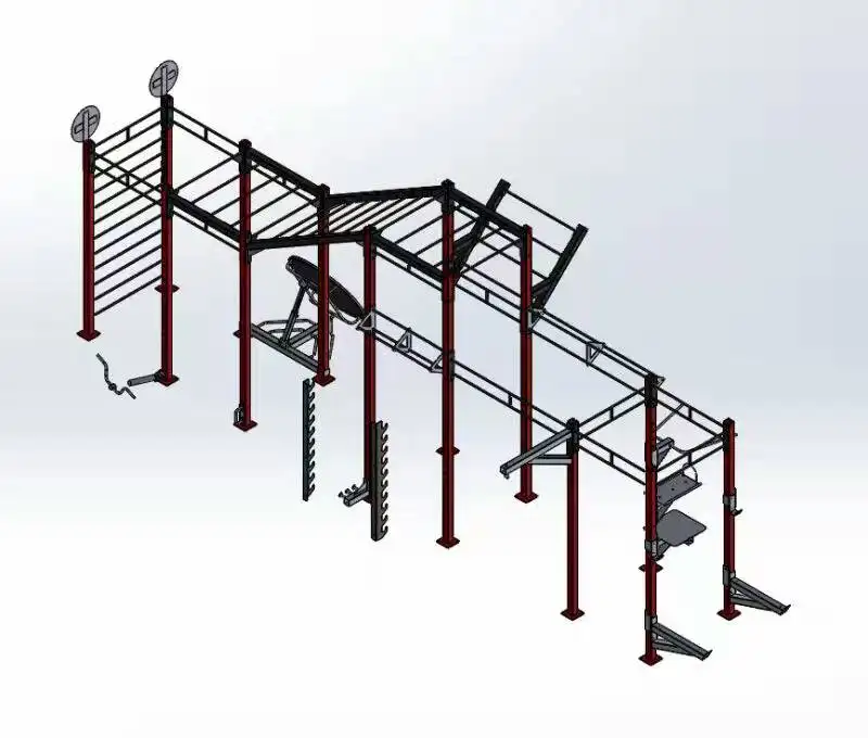 Тренажерный зал интегрированный тренировочный стеллаж кросс-фитнесс упражнения