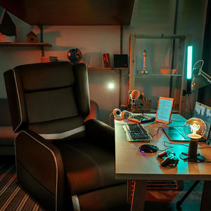 Silla <span class=keywords><strong>Gamer</strong></span> Ergonómica AJUNION E-Sports, Silla de Oficina Giratoria Reclinable, Silla de Computadora Estilo Racing para Adultos - Product Image 4