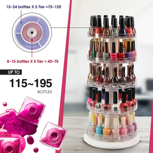 Présentoir de vernis à ongles acrylique rotatif Organisateur de maquillage à 5 niveaux Présentoir de vernis à ongles <span class=keywords><strong>Opi</strong></span> - Product Image 2