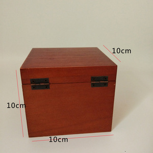 Jewelry Box Square 10cm High <b>Wooden</b> Gift Storage Box For Jewelry And Birthday Gifts - Product Image 3
