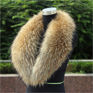 Giacca di pelle con collo di pelliccia di procione/volpe con colletto di pelliccia di volpe - Product Image 2