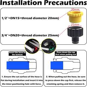 Kit Sistema di Irrigazione in Ottone con Irrigazione a Goccia Automatica Adattatore a Connessione Rapida 12mm per Giardino Cortile Prato Serra - Product Image 5