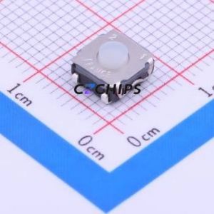 KSC221JLFS Tactile Switch SMD-4P,6.2x6.2mm Switch Single Pole Single Throw Round Button 2N Vertical Mount - Product Image 1