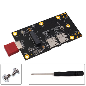 NGFF <span class=keywords><strong>M</strong></span>.<span class=keywords><strong>2</strong></span>至USB 3.0适配器，带双纳米sim卡插槽，适用于4G 5g模块EM06-E EM12-G EM7455 L860-GL RM520N-GL RM521F-GL - Product Image 6