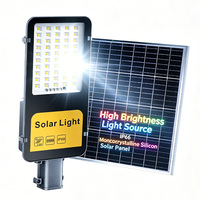 Lampadaires solaires LED étanches IP66 200W-500W pour extérieur, jardin, corps en alliage d'aluminium, télécommande, batterie au lithium fer phosphate 6000K