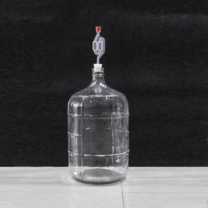 Bottiglia d'acqua trasparente in vetro da 1 gallone, 3 galloni, 5 galloni, 6 galloni, 6,5 galloni, con tappo e chiusura ermetica - Product Image 2
