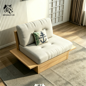 โซฟาไม้สำหรับห้องนั่งเล่นหุ้มเบาะแฟชั่นใหม่ - Product Image 5