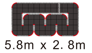Coche <span class=keywords><strong>de</strong></span> Carreras FPV RC con Cámara, Pista Modular <span class=keywords><strong>de</strong></span> 5.8*2.8M y Juego <span class=keywords><strong>de</strong></span> Volante y Pedales, Simulador <span class=keywords><strong>de</strong></span> Carreras Inmersivo para Adultos - Product Image 3