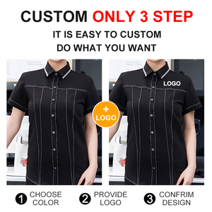 Uniforme de Trabajo con Logotipo Personalizado, Camiseta Polo Unisex de Manga Corta, Uniformes de Verano para Restaurante Italiano, Camiseta para Camarero y Camarera - Product Image 5