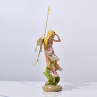 9.0 pouces Ailes Colorées Fleur Fée Jardin Décoration Figurines Extérieures Patio Pelouse Porche Printemps Cadeaux Décor À La Maison Résine Artisanat