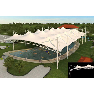 Couverture de piscine en membrane architecturale tendue en PVDF, structure de natatorium extérieure, tente pour piscine, fabrication chinoise - Product Image 5