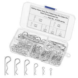 Kit surtido de pasadores de seguridad de zinc de alta resistencia, 100 piezas, para reparación de remolques y montacargas, serie A1226 - Product Image 1