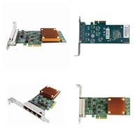 Carte réseau PCIe 1G RJ45 à quatre ports - Adaptateur Ethernet GRT G350AM4 pour serveurs et produits de mise en réseau de pare-feu