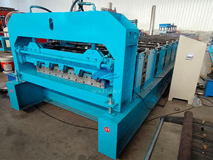 Máquina formadora de rollos de piso de cubierta de acero automática Tipo de azulejo de color de 1200mm de ancho con componentes esenciales de motor y engranaje - Product Image 6