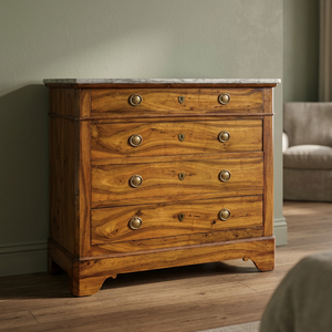 Minimalist Modern Dresser Chest Drawer Solid Wood Mahogany European Walnut Luxury Storage Bedroom Set Home Apartment Iron <b>Oak</b> - Product Image 2