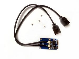 Mini PCI-E mPCIe a Dual USB 2,0 tarjeta de expansión adaptador para completo/media altura Mini Tarjeta de Venta caliente - Product Image 6