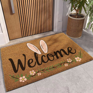 Tapete de Coco Natural para Puerta, Alfombra de Entrada de Fibra de Coco Resistente, Tapete de Cepillo de Coco Extra Grueso - Grande para Interiores y Exteriores - Product Image 1