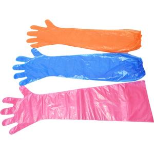 Guantes largos de plástico desechables Guantes de inseminación veterinaria Guantes de manga Apósito de campo - Product Image 2