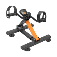 Vélo d'exercice portable sous le bureau avec hauteur réglable et ventouses pour entraînement des bras et des jambes à domicile