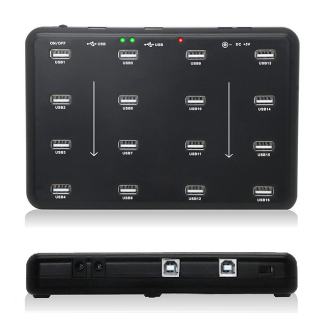 16 Port Multiple Usb 3.0 Flash Drive Duplicator Hub Copie for 3G Modems SD TF Card Reader U Disk