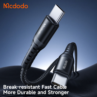 Mcdodo 564-Câble de données de charge rapide, charge PD, 0.2m/1m, en nylon, métal durable, pour ordinateurs portables, tablettes et téléphones, 60W