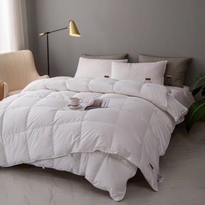 Edredón de Invierno Ecológico de Algodón Simple de Color Blanco y Alto Gramaje, Proveedor de Relleno de Plumón de Ganso Acolchado - Product Image 3