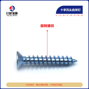 Ding Lang สกรูยึดตัวเอง M3 M4 M6 M5ฟิลลิปส์หัวสังกะสีชุบโลหะใช้ - Product Image 3
