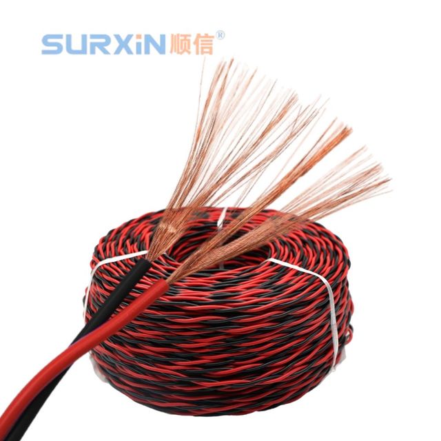 RVS Twisted Pair 2 Core 1.5 2.5 4 6mm PVC Insulation 300/300V Copper Power Cable Fireproof Electrical Low Voltage Cable
