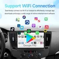 Autoradio Android 9 pouces Rhythm avec commande au volant, égaliseur, Wi-Fi et système de mise à niveau pour Hyundai Sonata 2009-2010 (Climatisation manuelle)