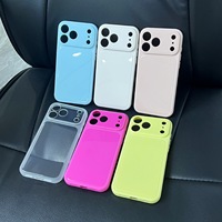 Coque de téléphone en TPU souple pour iPhone 18 17 16 15 14 13 12 11 Pro Max – Couleur unie transparente antichoc et protectrice