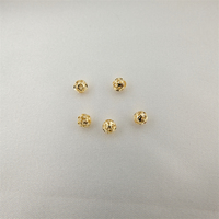 Connecteur de bracelet en laiton plaqué or 18 carats, perles striées creuses séparées, accessoires de bijouterie