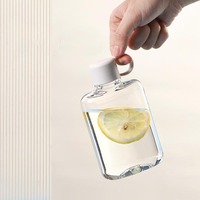 Gobelet à boire de 360 ml et 500 ml avec bouchon, bouteilles d'eau en plastique Tritan plates