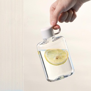 Cốc uống nước di động 360ml 500ml có nắp, chai nước nhựa Tritan dẹt dùng cho nước ép - Product Image 5