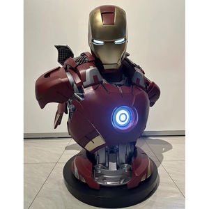 Ingrosso Creative Resine Collectibles Artigianato Ironman Statua ornamenti Action <span class=keywords><strong>Marvel</strong></span> mk50 Iron man bust modello per la decorazione - Product Image 4