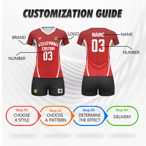 Custom gemaakte volleybaltenues voor heren, sublimatie bedrukt polyester, sneldrogend, ademend, set met shirt en broek Wv45 - Product Image 3