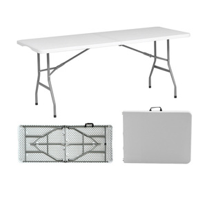 <span class=keywords><strong>Table</strong></span> pliante longue en plastique portable pour l'extérieur, <span class=keywords><strong>table</strong></span> rectangulaire pour <span class=keywords><strong>marché</strong></span> nocturne - Product Image 3