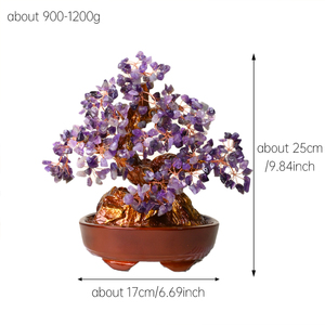 Árbol del Dinero de Cristal Natural Hecho a Mano al por Mayor, Figura de Bonsái de Piedras Preciosas Pulidas para Decoración del Hogar - Product Image 5