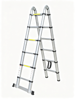 Marchepieds antidérapants EN131, échelle combinée en aluminium robuste avec sangle de sécurité, pour usage domestique et industriel