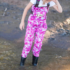 <span class=keywords><strong>Cuissardes</strong></span> de pêche à la mouche imperméables roses pour enfants, <span class=keywords><strong>cuissardes</strong></span> de canotage en plein air, respirantes, camouflage - Product Image 5