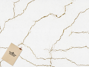 TMZ OEM/ODM Berkshire Brass <b>Artificial</b> <b>Stone</b> Quartz Slabs Gold Veins White Polished Surface 5113 Modern Design Style Hotel - Product Image 4