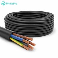 Cable de Alimentación RVV Flexible de PVC Aislado, Cobre Sólido Libre de Oxígeno, Multifilar, Retardante de Llama, IP20 300/500V, para Uso en Edificios, en Rollo