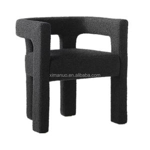 Nouveau design de chaise de salon de beauté blanc crème mobilier de salle à manger simple chaise de salle à manger moderne chaise de luxe boucle pour salle à manger - Product Image 1