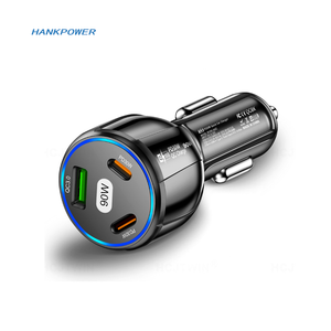 Taşınabilir USB QC3.0 Araç Hızlı Şarj Cihazı Dayanıklı PC Gövdeli TİP C PD 30W 90W 3 Portlu USB Araç Hızlı Şarj Cihazı Cep Telefonları için - Product Image 3