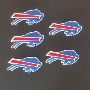 ป้ายทีมฟุตบอลรูปควายออกแบบได้ตามต้องการแผ่นเหล็กปักลายรูปทีมกีฬาของโค้ชมาร์วี่ Levy - Product Image 5