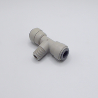 Raccord rapide en plastique haute pression de type T, adaptateur en T avec filetage OD 1/4 pouce et branchement latéral pour système d'osmose inverse