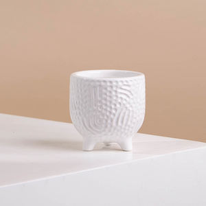 <span class=keywords><strong>Pot</strong></span> <span class=keywords><strong>de</strong></span> fleurs en céramique, Relief nid d'abeille, Style nordique, avec <span class=keywords><strong>pied</strong></span>, pour décoration <span class=keywords><strong>de</strong></span> jardin, maison, bac à plantes, vente en gros, - Product Image 5